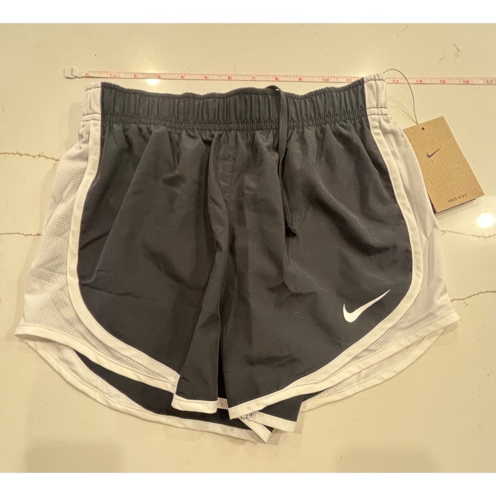 NWT Nike XS Tempo Running Shorts Womens BLACK White 849585-012 - Picture 2 of 6
